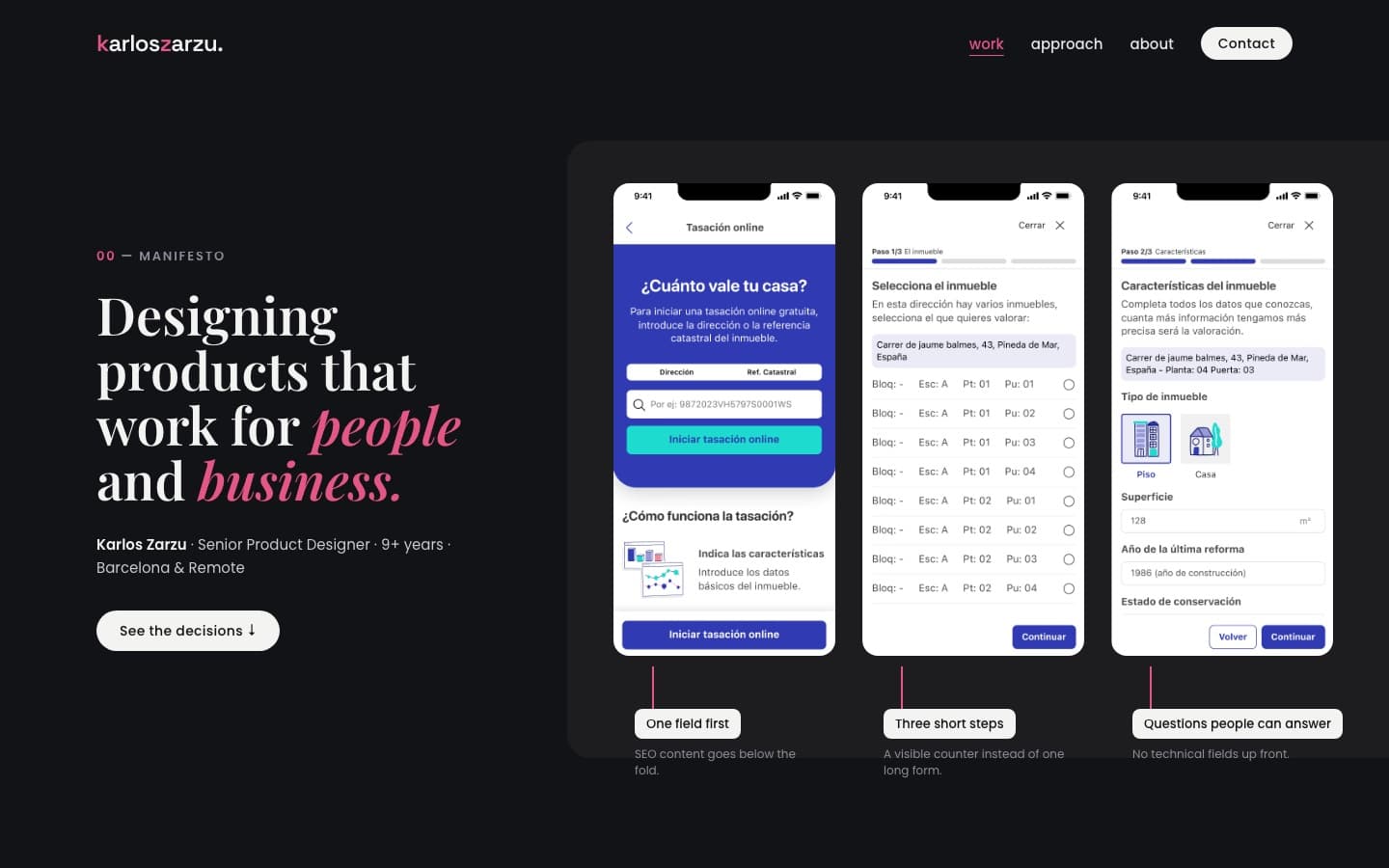 V2·C Annotated flow, lit: home page proposal
